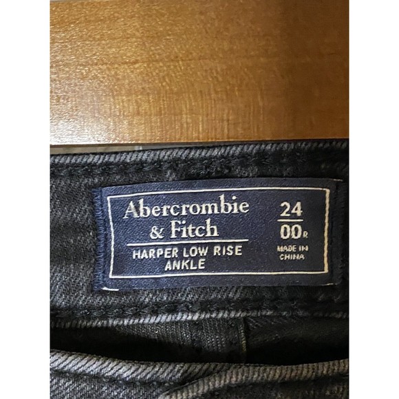 Abercrombie & Fitch Women's‎ Harper Low-Rise ankle skinny jean pants Sz 00 (24) - Picture 3 of 7